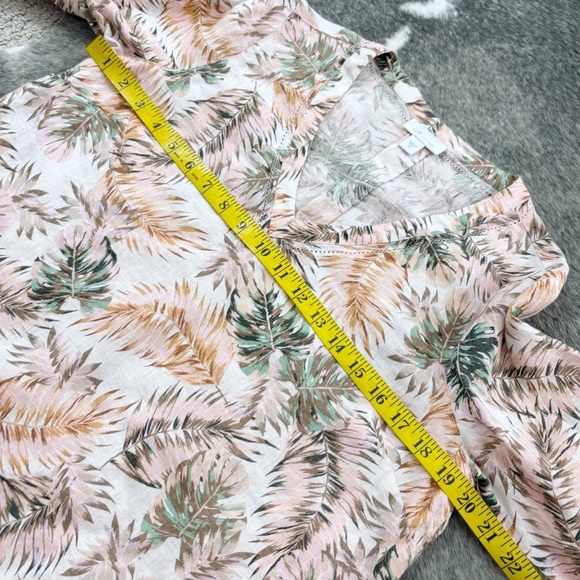 J. Jill Love Linen Flounce Sleeve Blouse - Picture 9 of 9